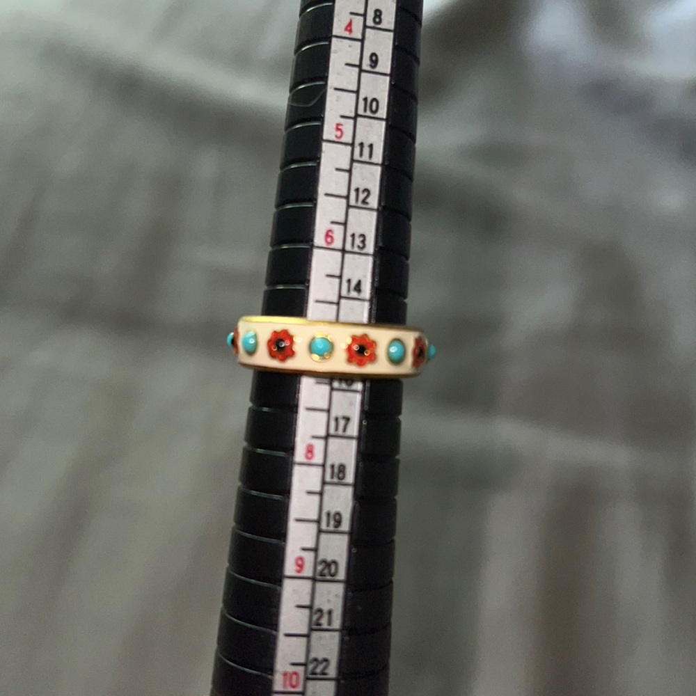 Coach Enamel Ring, size7